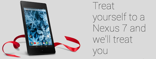 Google offers free shipping and $25 in Google Play credit for new Nexus 7 purchases in the US and Canada